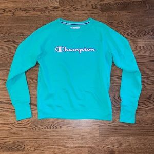 Women’s Green Champion Pullover Sweatshirt Size XS